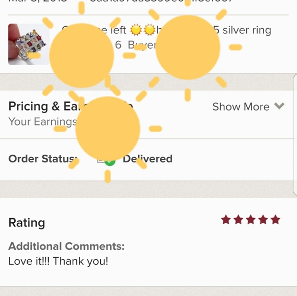 5⭐Rated  925 sterling silver ring - Picture 6 of 6